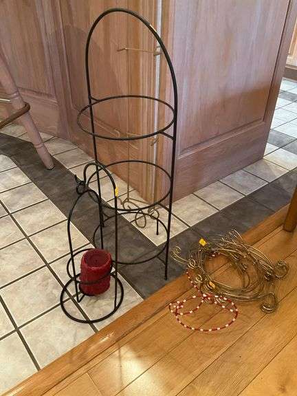 Wire Plant Stand, Candle Holder, Wire Wall Plate Hanger, Wire Decor.