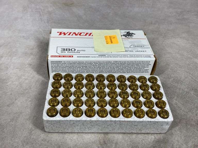 Winchester 380 Auto 95 Grain, 50 Rounds