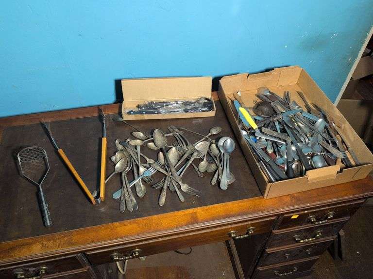 Kitchen utensils - forks, spoons, knives, scissors, and more