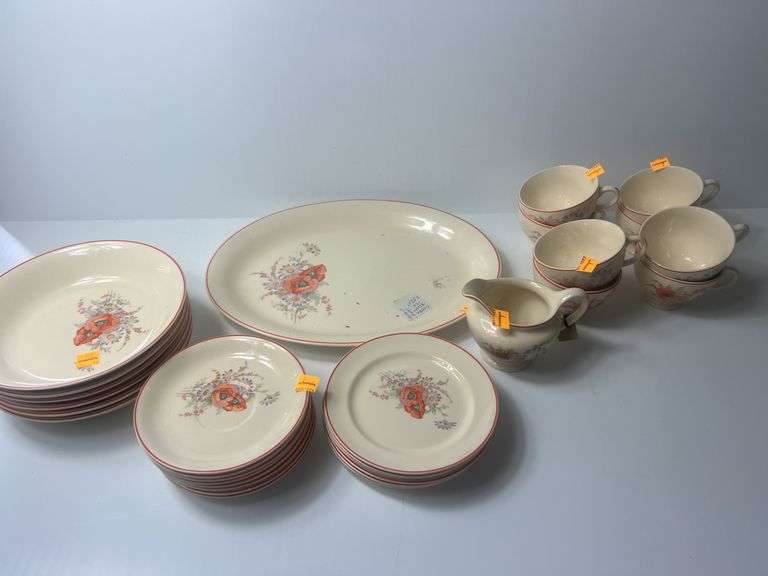 Poppy Oven Proof Floral Print Chinaware