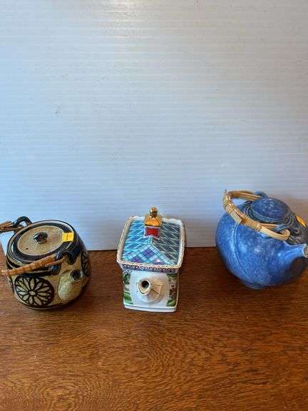 (3) Decorative Tea Pots
