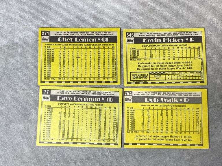 1990 Topps Baseball Cards