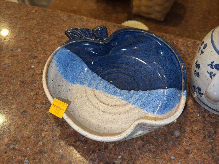 Assortment of Pottery Pitchers and Apple Pottery Bowl