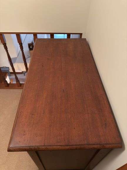 HEAVY SOLID WOOD DRESSER 19”D 35”H 39”W