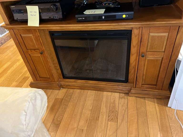 Electric Fireplace Entertainment Center