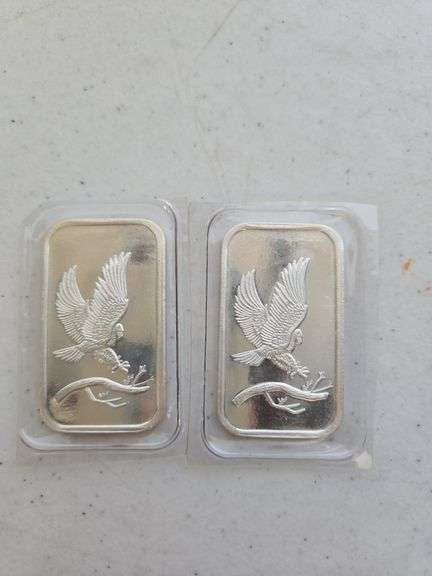 (2) Troy ounce .999 silver