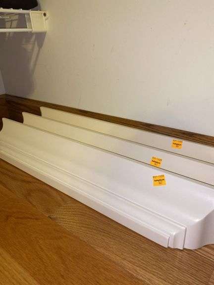(3) White Floating Shelves