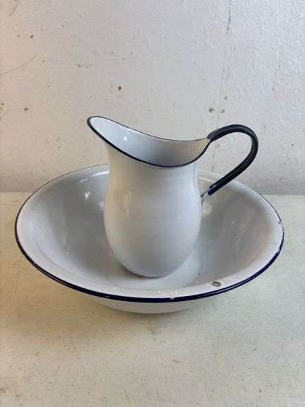 Granite Bowl & Pitcher
