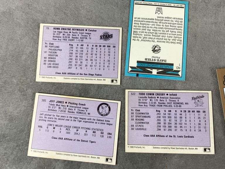 1990/ 1992 Baseball Cards