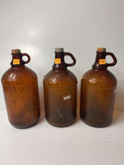 (3) Vintage Clorox Gallon Jugs
