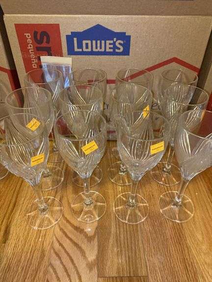 (12) Gorham Glass Wine Goblets