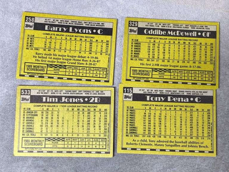 1990 Topps Baseball Cards