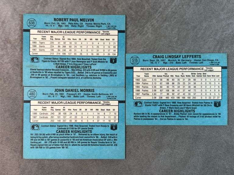 1988 Donruss Baseball Cards