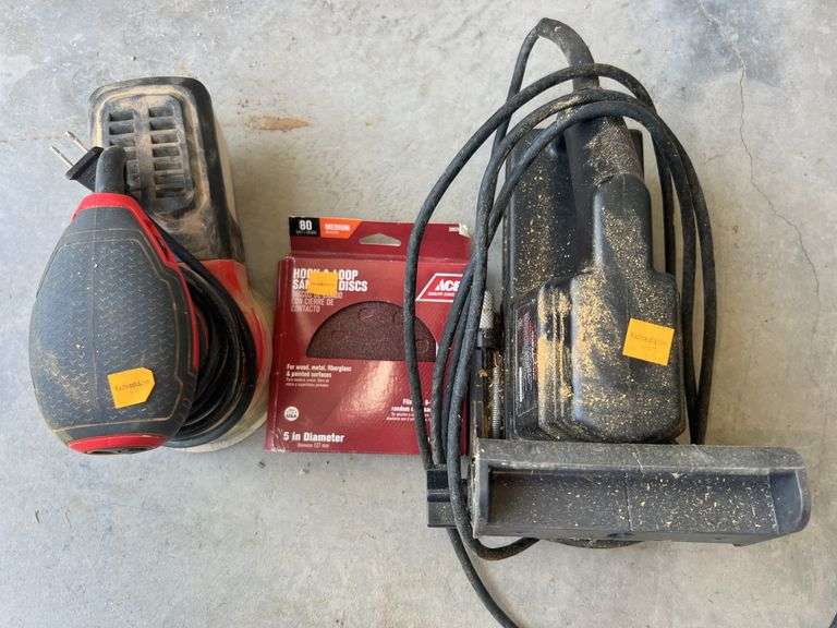 Bauer Palm Sander, Sanding Discs, Craftsman Plate Joiner