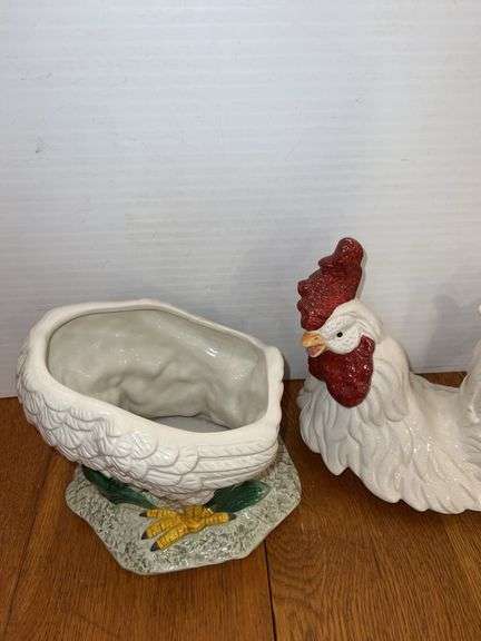 Ceramic Rooster Cookie Jar