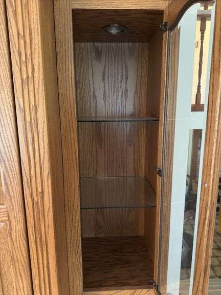 LARGE SOLID OAK AMISH BUILT ENTERTAINMENT CENTER