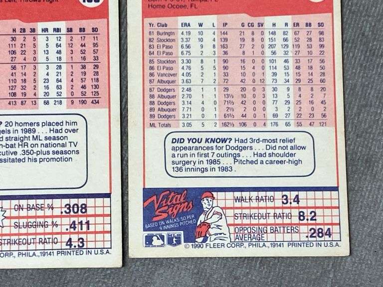 1990 Fleer Baseball Cards