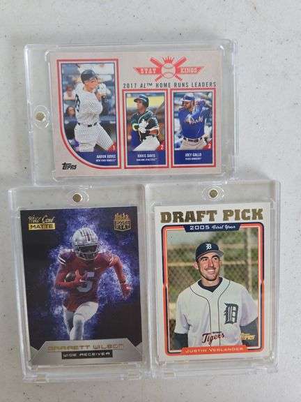 Garrett Wilson & (2) baseball cards
