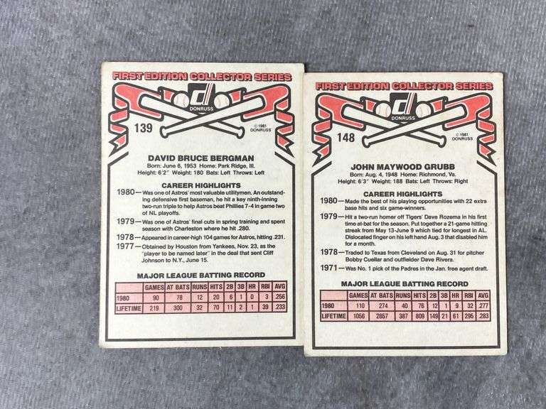 Baseball Cards, Mostly Early 80s