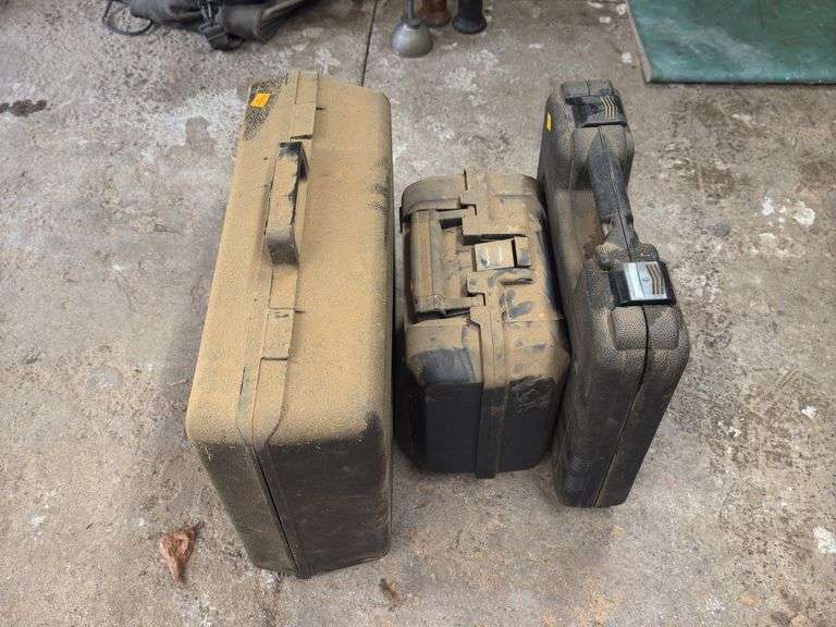 (3) Empty Protective Carrying Cases