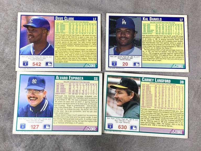 1991 SCORE Baseball Cards