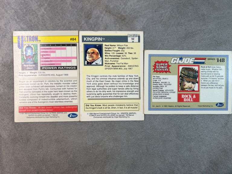 Marvel Comics, GI Joe Trading Cards