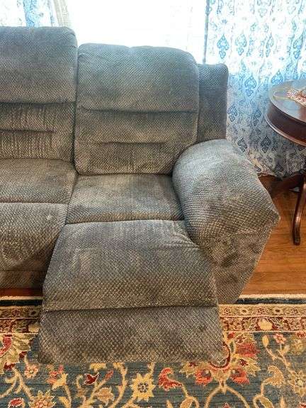 Sectional couch with electric recliners