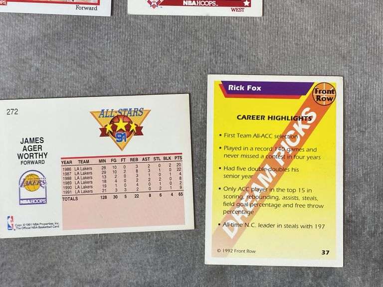 1991 NBA Properties & 1992 Front Row Basketball Cards