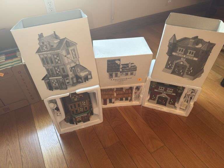 Village Heritage Collection “Coble’s Police Station”, “A Christmas Carol” and “J. Lytes Coal Merchan