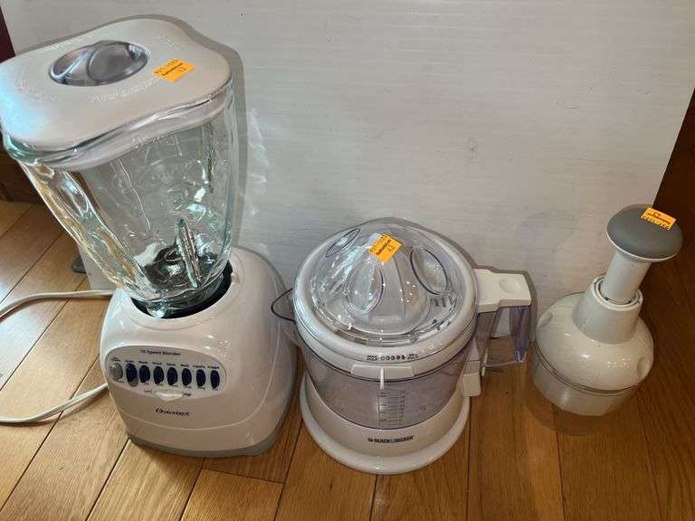 Osterizer GLASS Blender, Black and Decker Juicer, The Pampered Chef Chopper