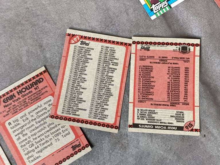 1990 Topps Football Cards