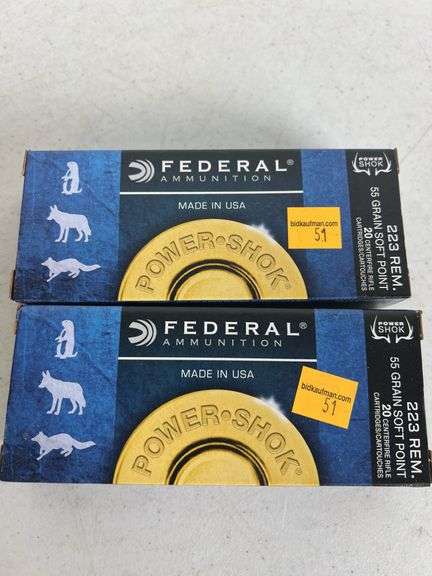 (2) Federal 223 Rem 55 Grain