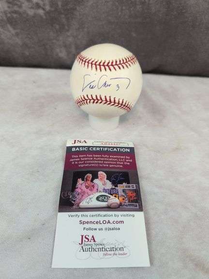 Eric Chavez signed MLB baseball, JSA
