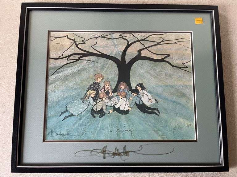 1998 P. Buckley Moss Tree of Learning 707/1000 Signed Lithograph
