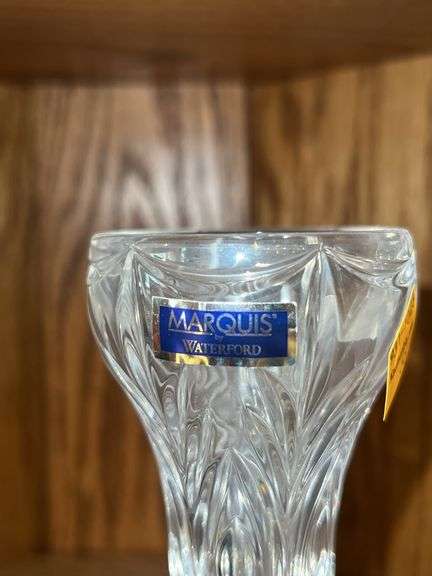Marquis Waterford Crystal- (2) Champagne Flutes, (1) Bell