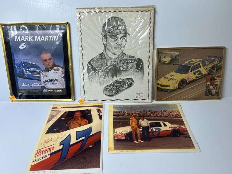 Autographed and Regular NASCAR Prints