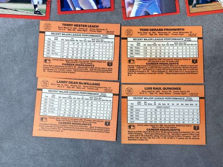 1990 Donruss Baseball Cards