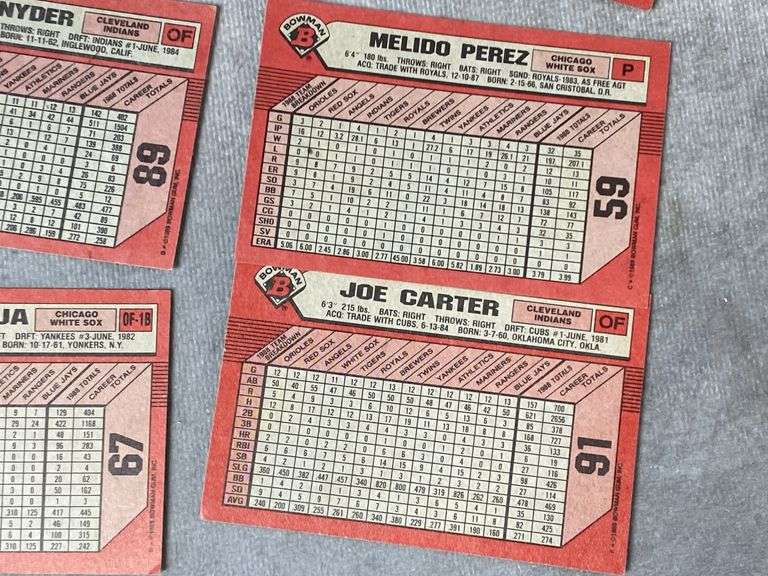 1989 Bowman Baseball Cards