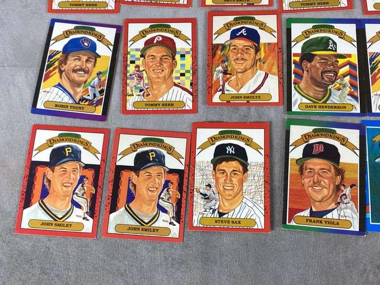 1980s Leaf Donruss Diamond Kings Baseball Cards