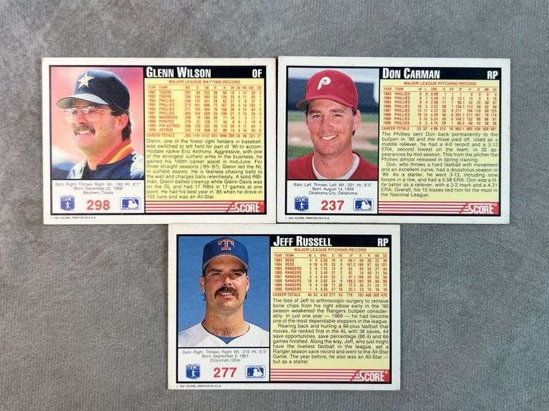 1991 SCORE Baseball Cards