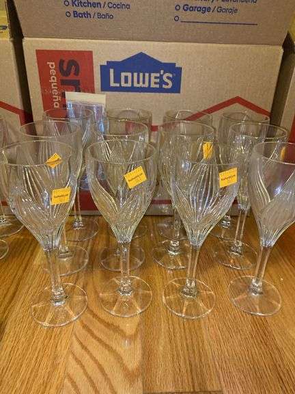 (12) Gorham Glass Wine Goblets