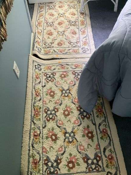 (2) Hand HookedThrow Rugs