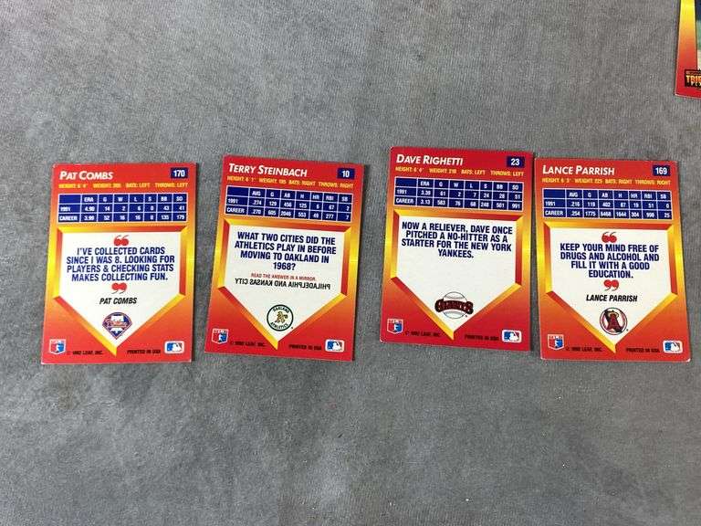 1992 Donruss Triple Play Baseball Cards