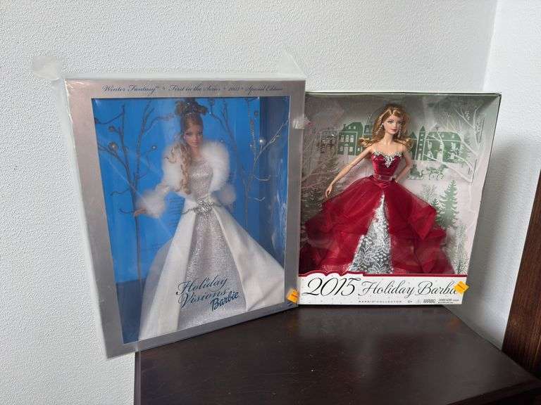 (2) Holiday Edition Barbies