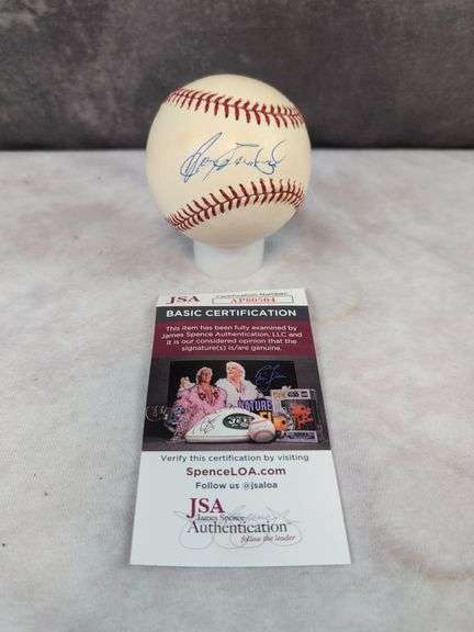 Tony Fernandez signed MLB baseball, JSA