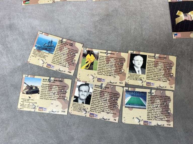 1991 Pro Set Desert Storm Trading Cards
