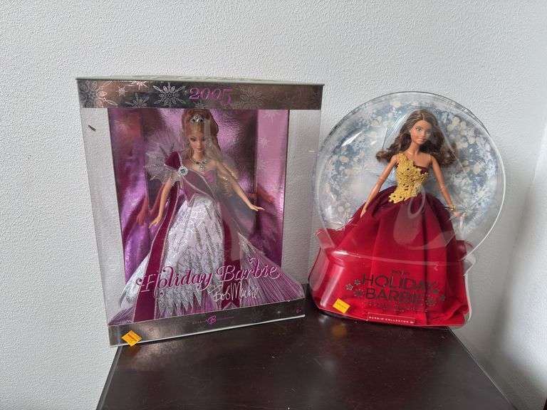 (2) Holiday Edition Barbies