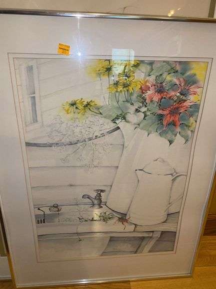 Assortment of Floral Framed Pictures