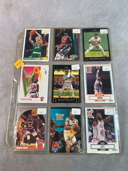 9 Baseball and Basketball Cards
