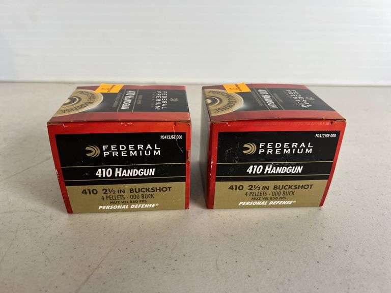 (2) Federal 410 2.5" buckshot